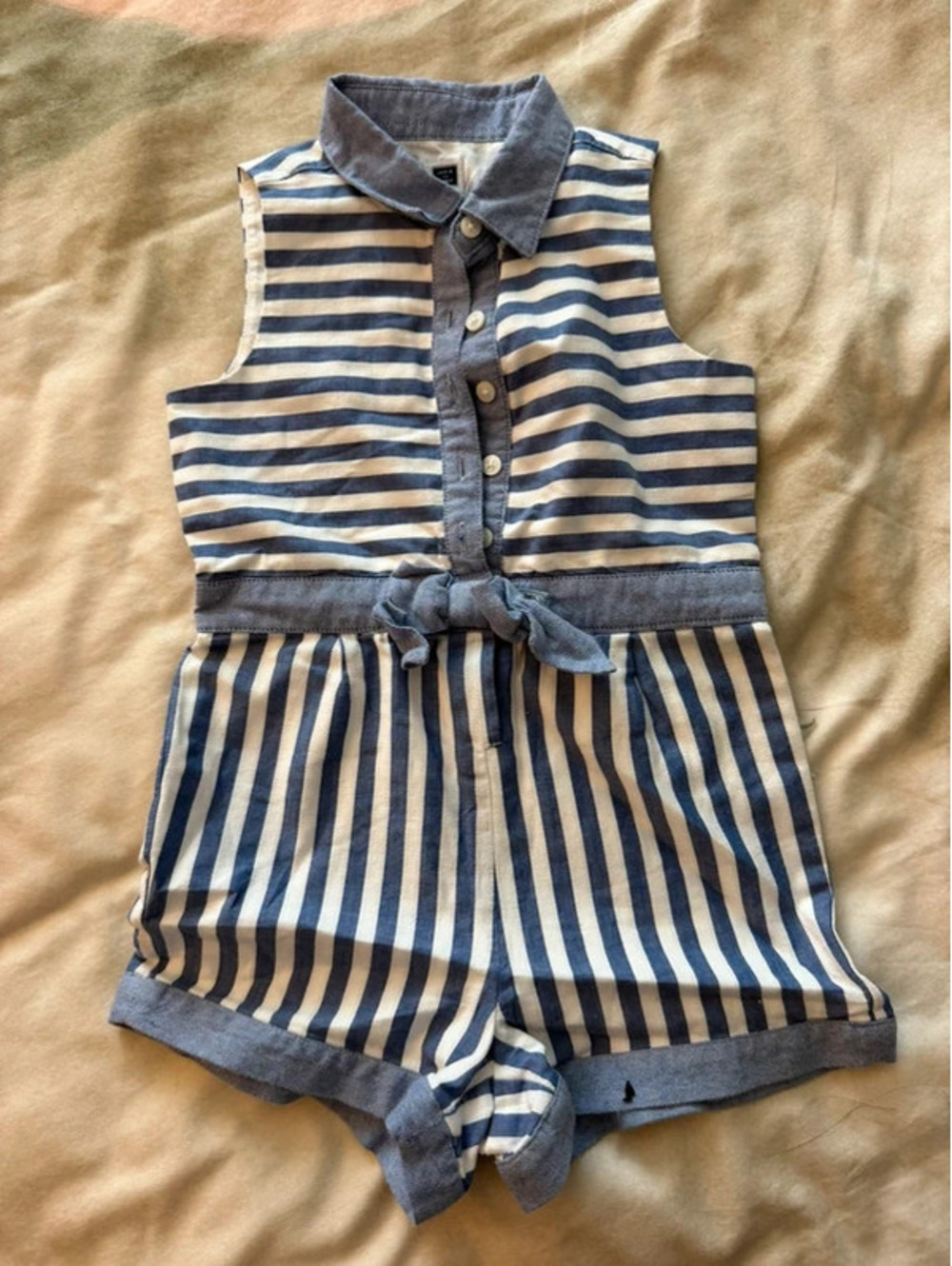 Janie and Jack stripe romper